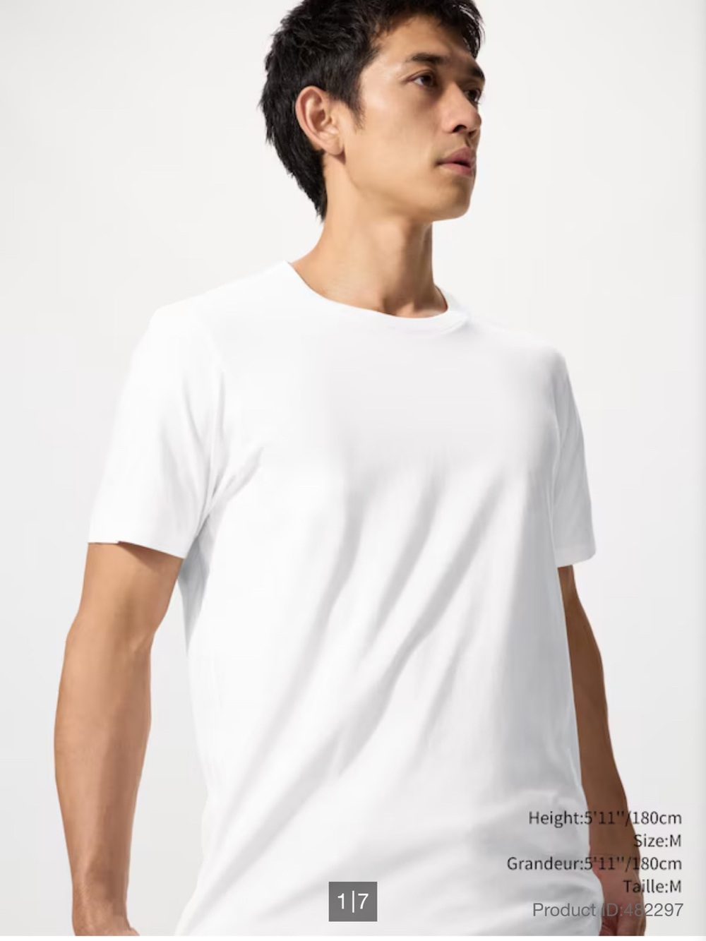 Uniqlo Men’s Supima Cotton Crew T-Shirt - White